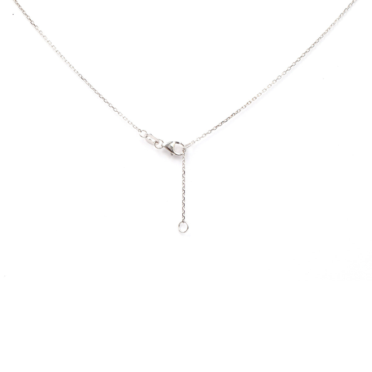 18K gold Round Brilliant Diamond Illusion Necklace 0.28ct tw. A00080 - FABER JEWELS